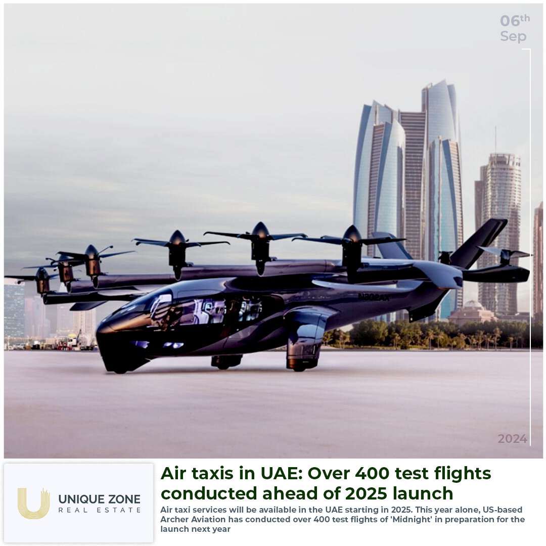 Air taxis in UAE: Over 400 test flights conducted ahead of 2025 launch